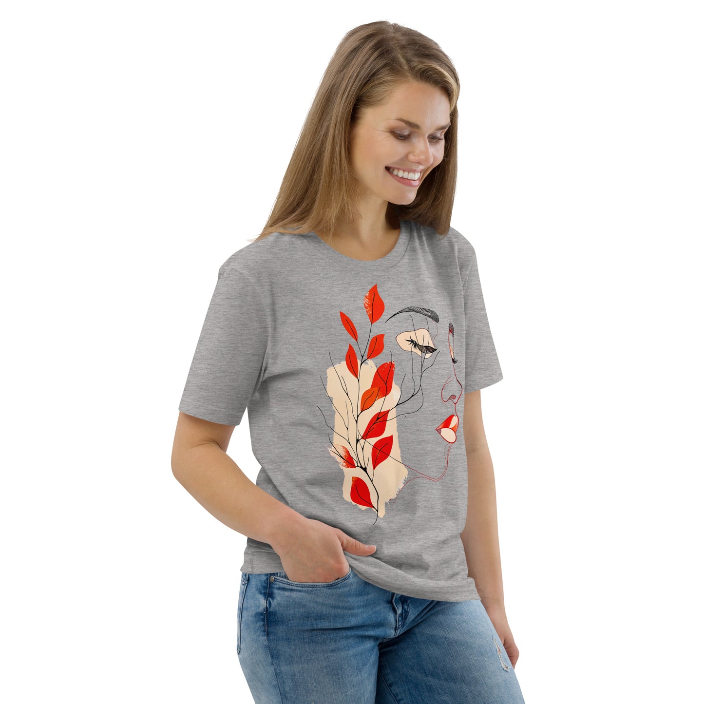 Women's T-shirt, Organic Cotton T-shirt, Custom Made, Eco-Friendly Tee
