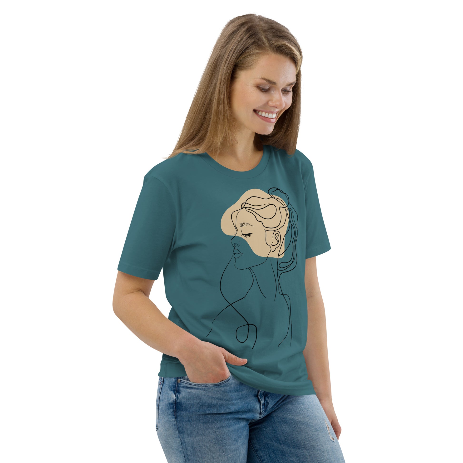 Women's T-shirt, Organic Cotton T-shirt, Custom Made, Eco-Friendly Tee, Women's T-shirts, womens-organic-cotton-t-shirt