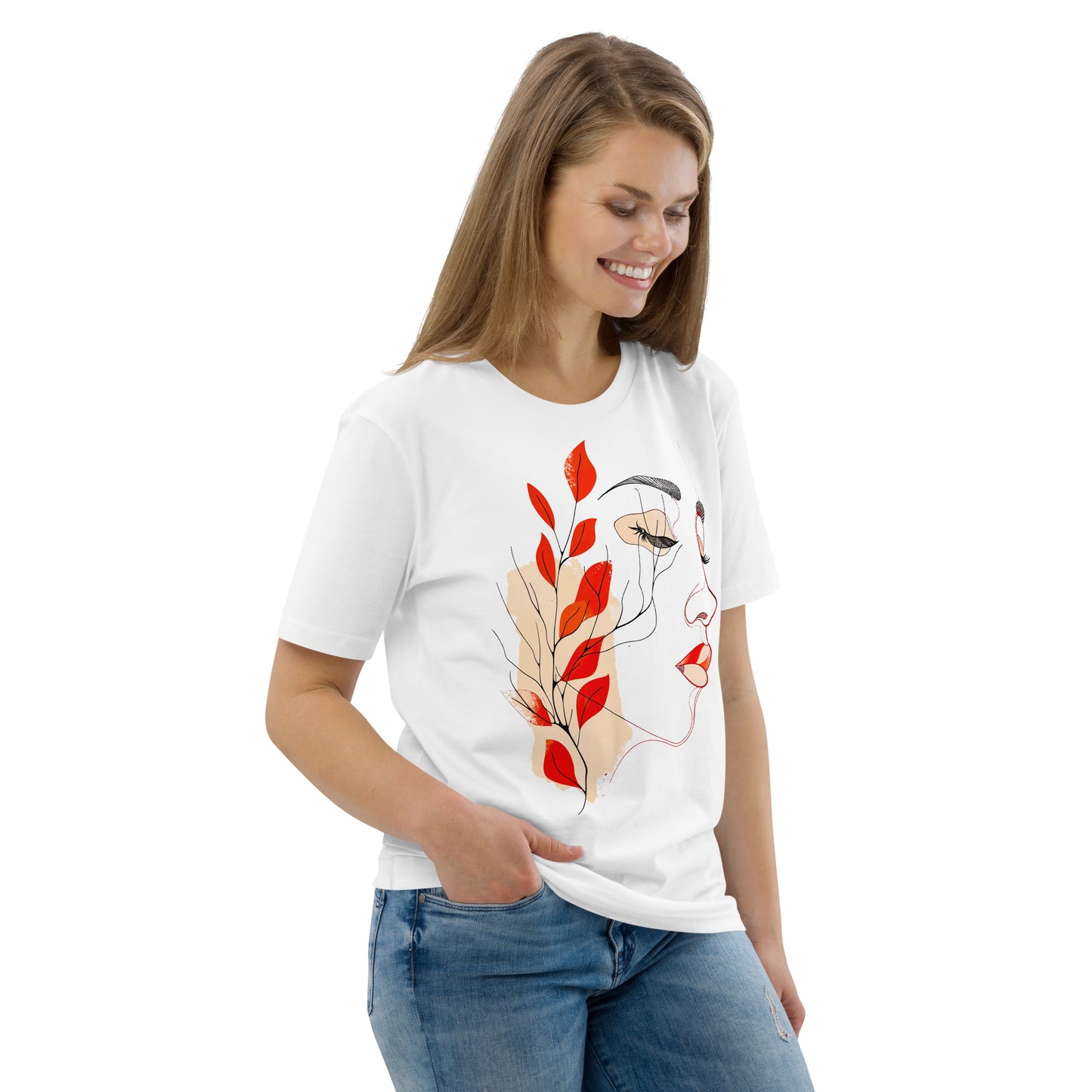 Women's T-shirt, Organic Cotton T-shirt, Custom Made, Eco-Friendly Tee