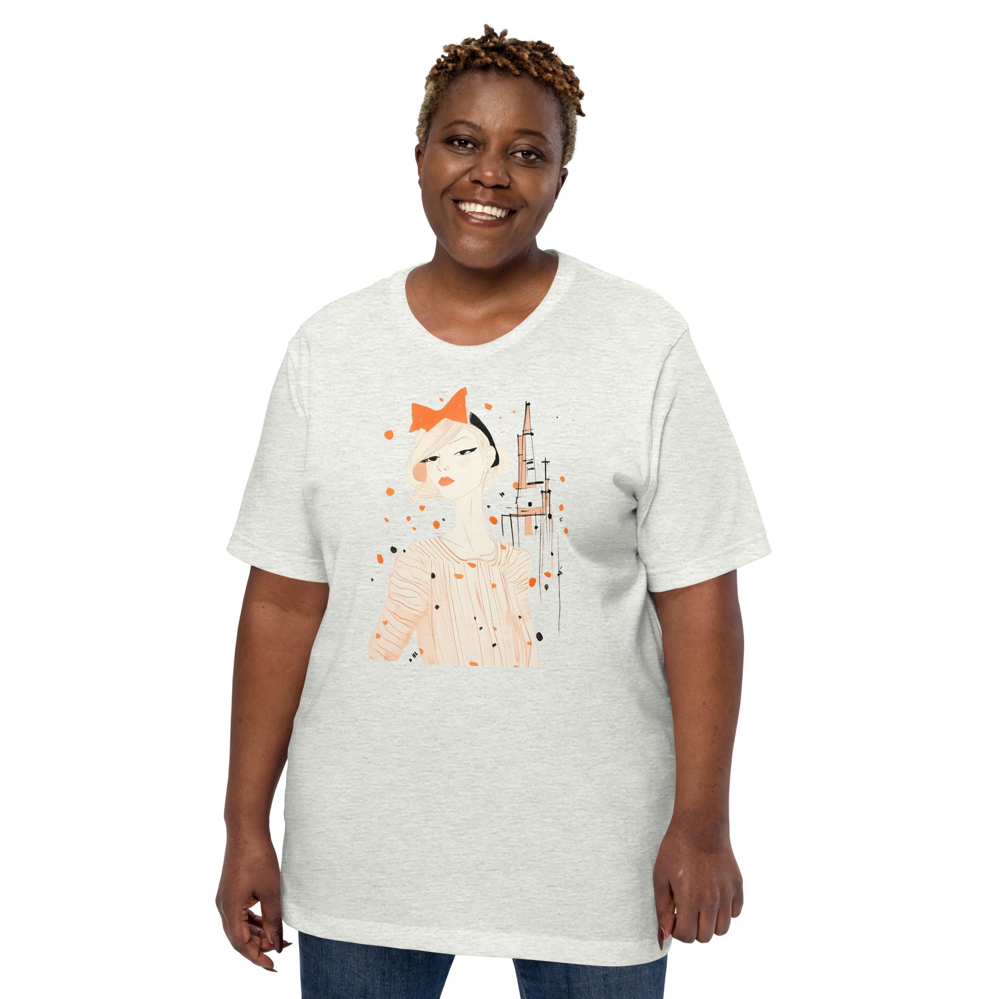  Women's T-shirt, Organic Cotton T-shirt, Custom Made, Eco-Friendly Tee, Women's T-shirts, womens-t-shirt