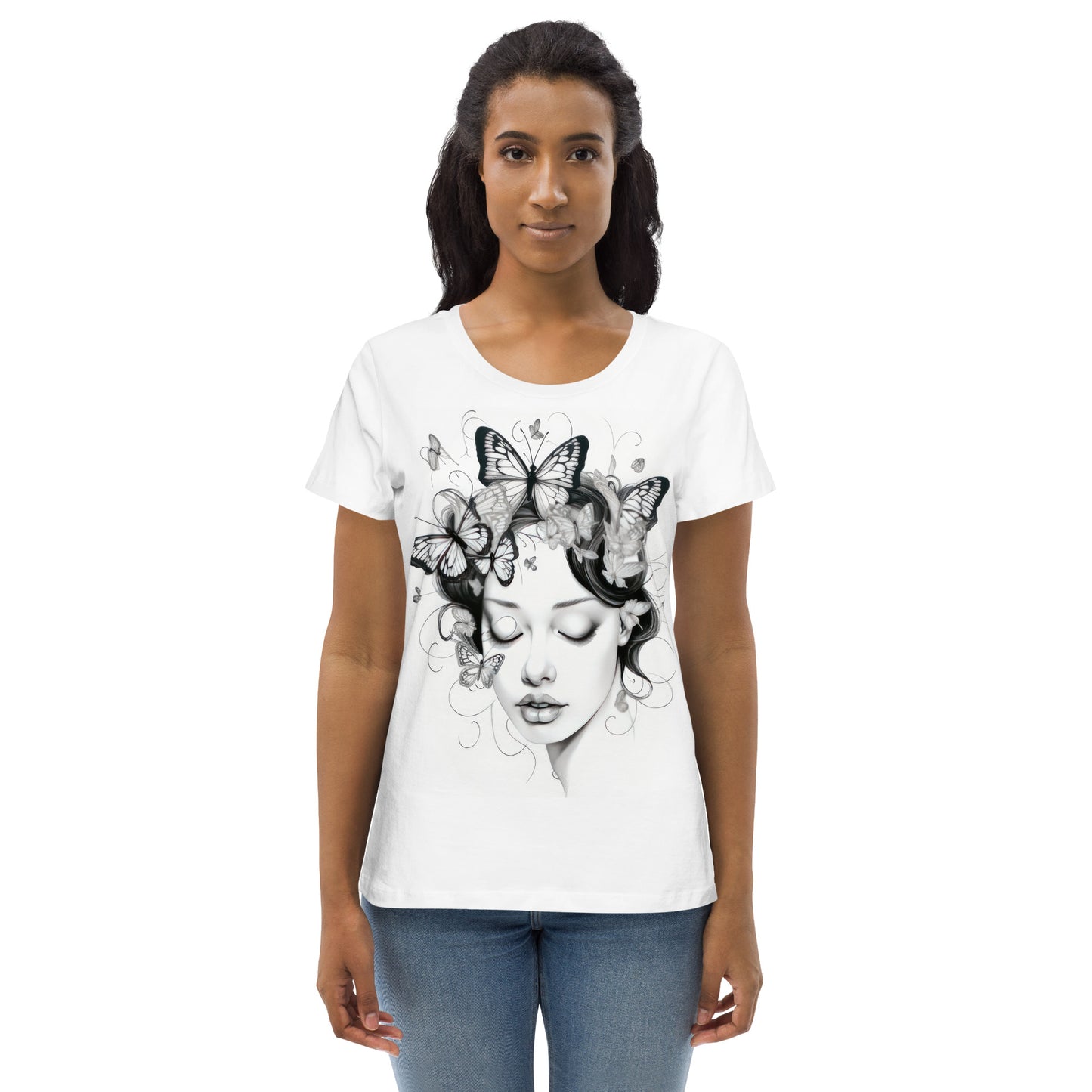 Women’s T-shirt, Organic Cotton T-shirt, Custom-Made, Eco-Friendly Tee